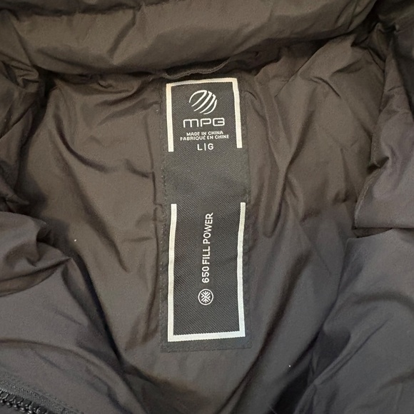MPG black down mid puffer jacket NWT - Picture 4 of 5